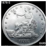 1878-S Silver Trade Dollar CHOICE AU+
