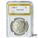 1888-O Morgan Silver Dollar PGA AU53