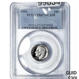 1956 Roosevelt Dime PCGS PR67 DCAM