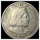 1893 Silver Columbian Half Dollar CLOSELY UNCIRCUL
