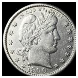 1900 Silver Barber Quarter UNCIRCULATED