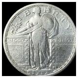 1917 Type 1 Standing Liberty Quarter NEARLY UNCIRC