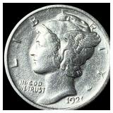 1921 Mercury Dime CLOSELY UNCIRCULATED