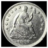 1857 Silver Half Dime CHOICE AU