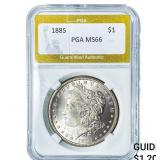 1885 Morgan Silver Dollar PGA MS66