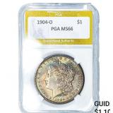 1904-O Morgan Silver Dollar PGA MS66