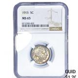 1915 Buffalo Nickel NGC MS65