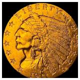 1911 Indian Head Gold $2.50 Quarter Eagle UNCIRCUL