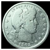 1892-O Silver Barber Quarter LIGHTLY CIRCULATED