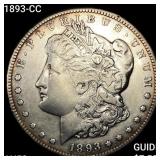 1893-CC Morgan Silver Dollar CLOSELY UNCIRCULATED