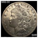 1892-CC Morgan Silver Dollar CLOSELY UNCIRCULATED