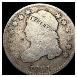 1821 Capped Bust Dime NICELY CIRCULATED