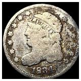 1834 Capped Bust Silver Half Dime LIGHTLY  CIRCUL