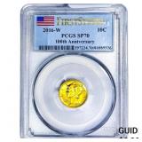 2016-W Gold 10C Merc PCGS SP70