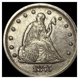 1875-S Silver Twenty Cents NEARLY UNCIRCULATED