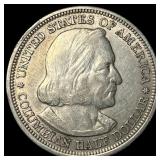 1893 Silver Columbian Half Dollar CLOSELY UNCIRCUL