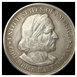 1893 Silver Columbian Half Dollar CLOSELY UNCIRCUL