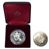 [2]1981-1983 1oz Silver Round&Canada 1oz Silver $1