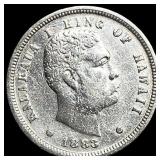 1883 Silver Dime Hawaii CLOSELY UNCIRCULATED
