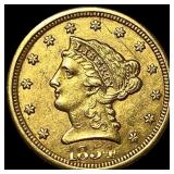 1854-O Gold $2.50 Liberty Head Quarter Eagle CLOSE
