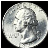 1941-D Silver Washington Quarter GEM BU