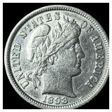 1893 Silver Barber Dime UNCIRCULATED