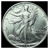 1944-S Silver Walking Liberty Half Dollar UNCIRCUL