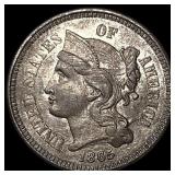 1865 Nickel Three-Cent Piece UNCIRCULATED