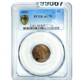 1892 Indian Head Cent PCGS AU58