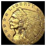 1915 Indian Head Gold $2.50 Quarter Eagle UNCIRCUL