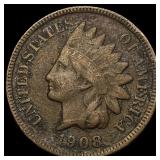 1908-S Indian Head Cent NEARLY UNCIRCULATED