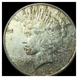 1922 Silver Peace Dollar NEARLY UNCIRCULATED