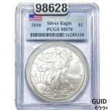 2010 Silver Eagle PCGS MS70