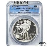 2013-W Silver Eagle ANACS EU70 DCAM