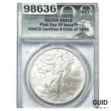 2008 Silver Eagle ANACS MS70