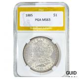 1885 Morgan Silver Dollar PGA MS63