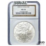 2008-W Silver Eagle NGC MS70