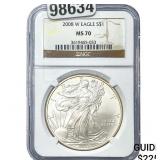 2008-W Silver Eagle NGC MS70