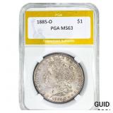 1885-O Morgan Silver Dollar PGA MS63