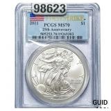 2011 Silver Eagle PCGS MS70