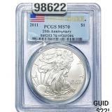 2011 Silver Eagle PCGS MS70