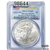 2012-W Silver Eagle PCGS MS70