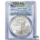 2012-W Silver Eagle PCGS MS70