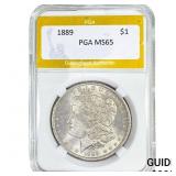 1889 Morgan Silver Dollar PGA MS65