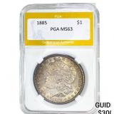 1885 Morgan Silver Dollar PGA MS63