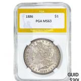 1886 Morgan Silver Dollar PGA MS63