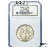 1943-S Walking Liberty Half Dollar NGC MS65