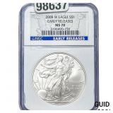 2008-W Silver Eagle NGC MS70