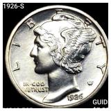 1926-S Mercury Dime CHOICE BU FSB