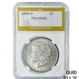 1894 Morgan Silver Dollar PGA MS60